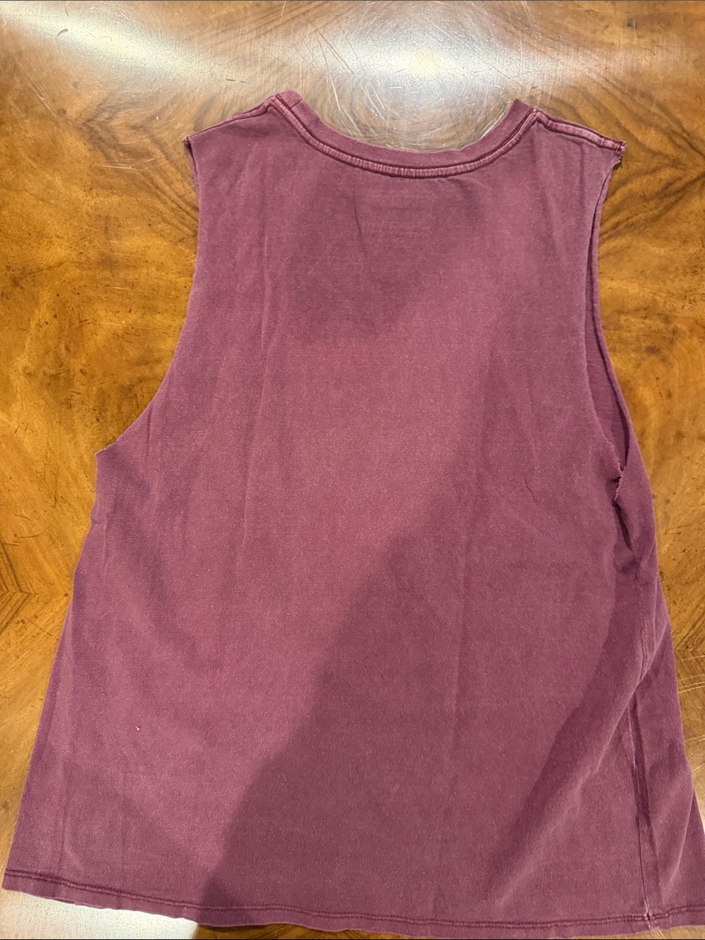 Spiritual Gangster woman Sleeveless Logo Tank - Burgundy with Tan Print - Picture 4 of 9